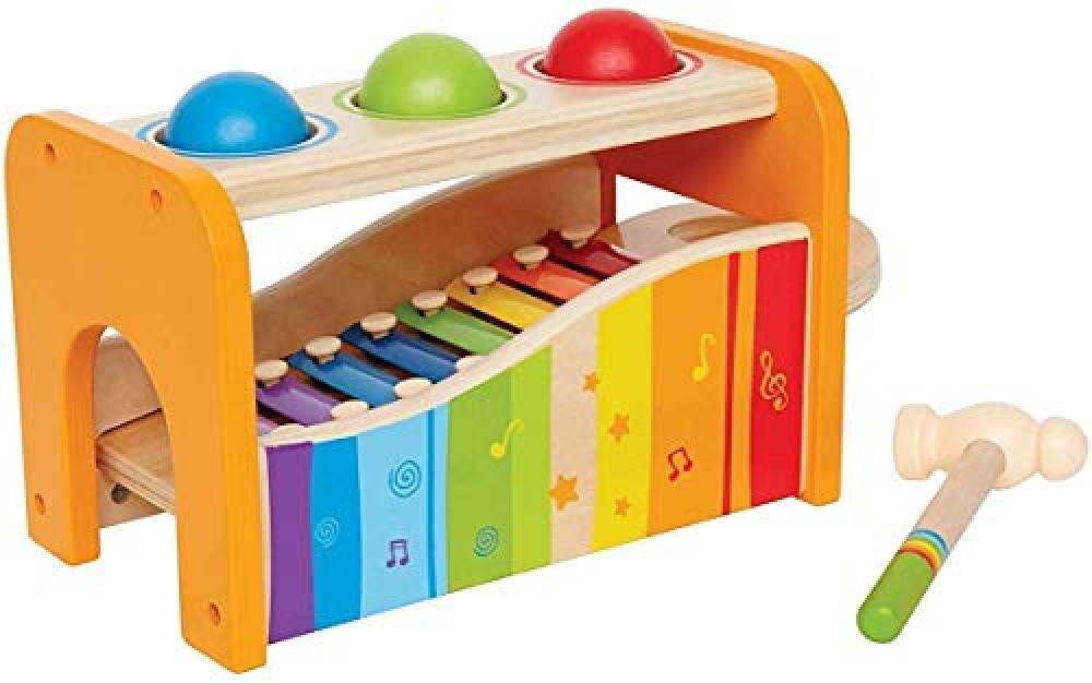 (TG. confezione da 1) Hape E0305 - Banco Delle Palline e Xilofono - NUOVO