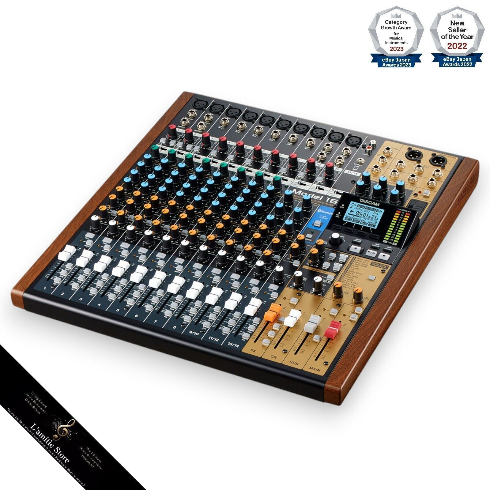 Tascam modello 16 registratore multitraccia a 16 canali con mixer analogico...