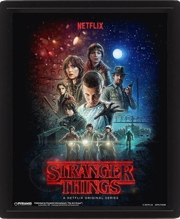 Merchandising Stranger Things: Pyramid - One Sheet - Framed 25X20 Cm (3D Lenticu