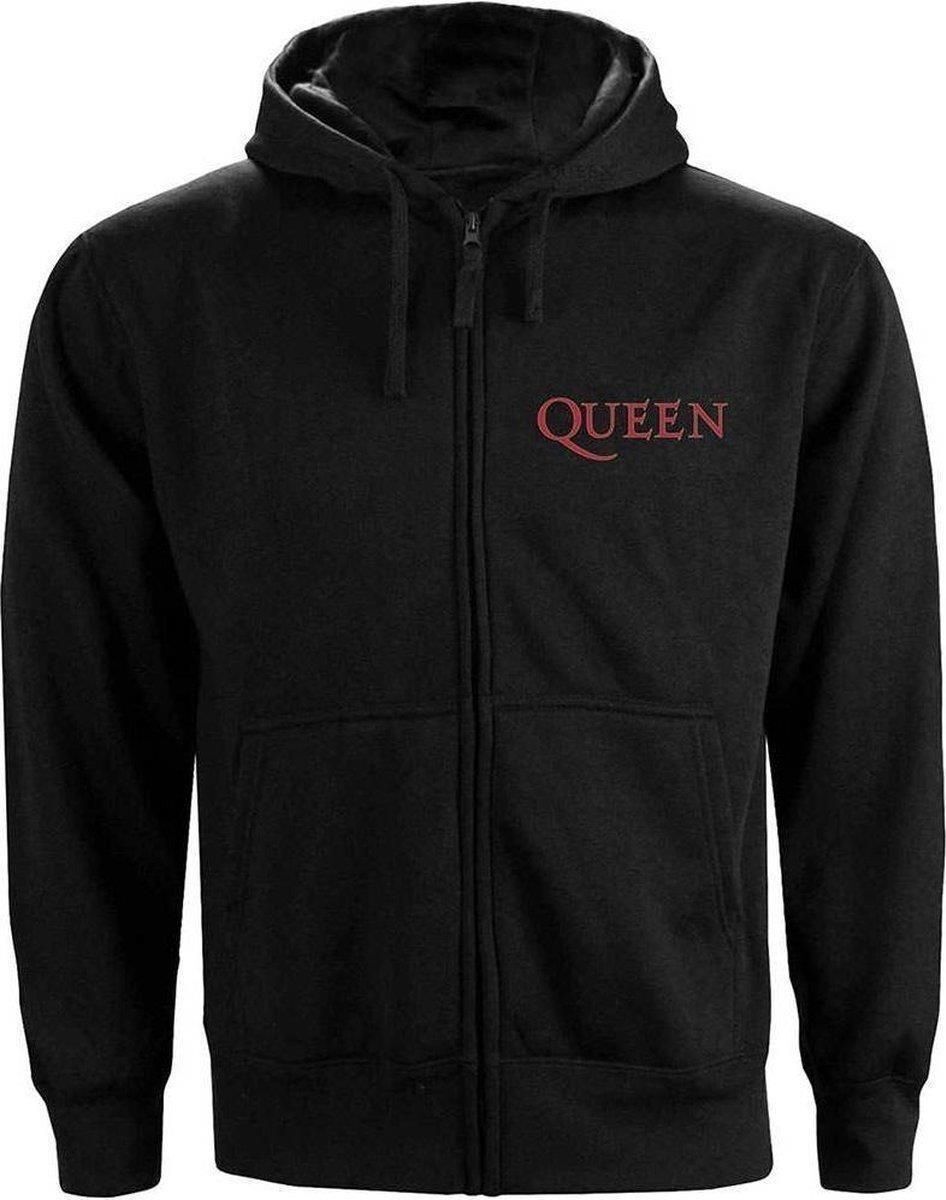 Abbigliamento Queen: Classic Crest (Back Print) (Felpa Con Cappuccio Donna Tg. 2