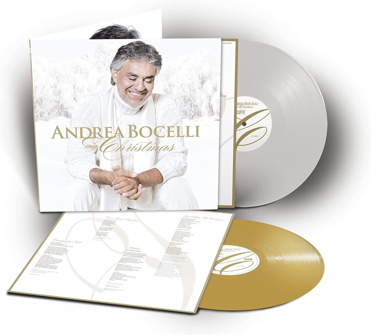 Andrea Bocelli My Christmas 2 Vinili Lp Colorato Bianco e Oro Nuovo e Sigillato