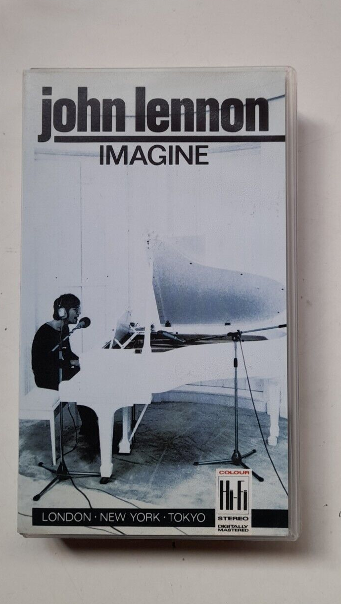 JOHN LENNON - IMAGINE - VIDEOCASSETTA VHS,PAL,SEALED,SIGILLATA