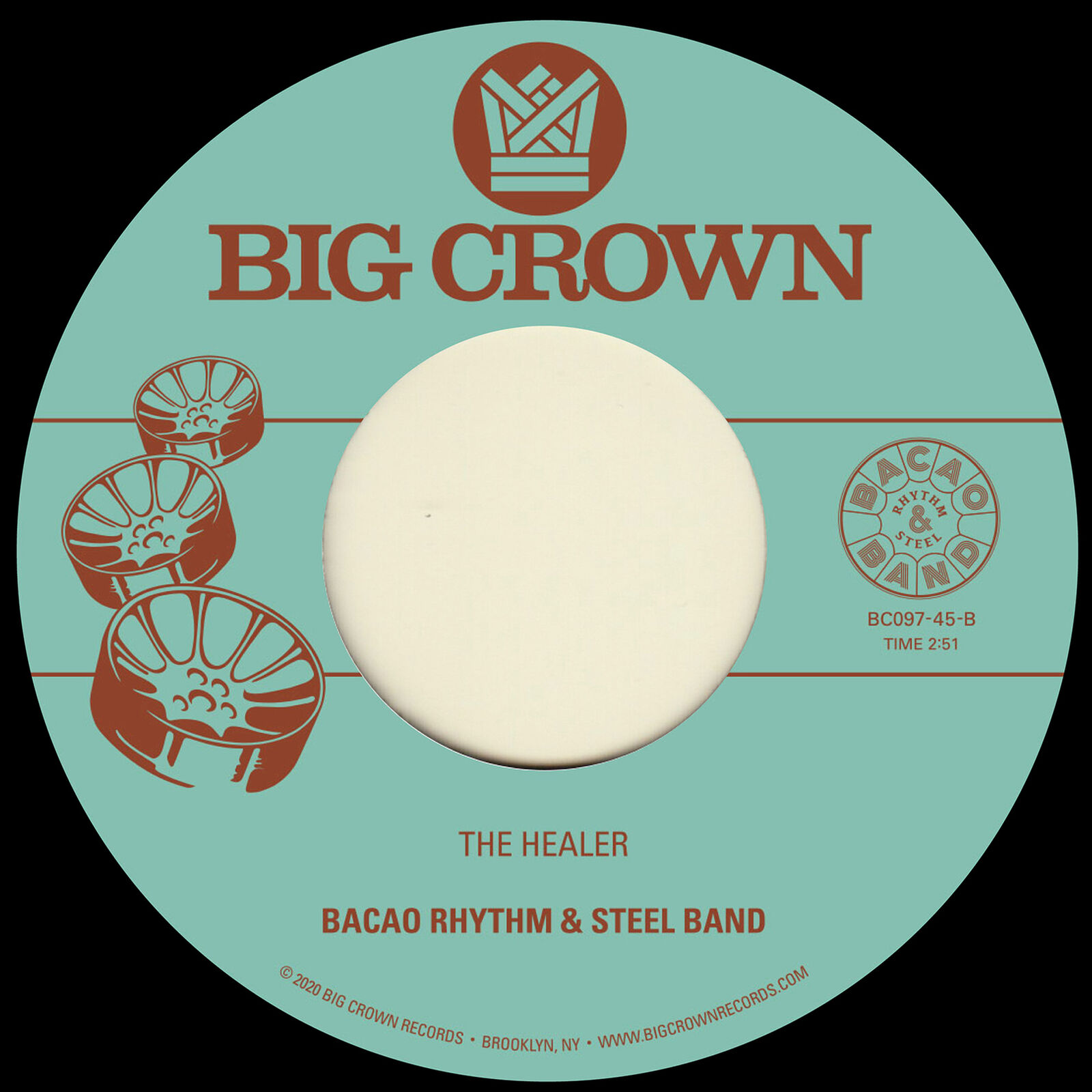 The Bacao Rhythm & Steel Band My Jamaican Dub/The Healer (Vinyl LP) 7" Single