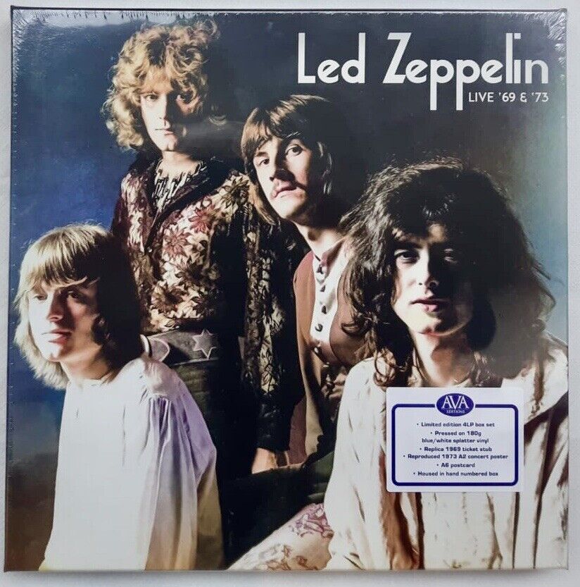 LED ZEPPELIN LIVE '68 & '73 4LP 180g SPLATTER VINYL LIMITED EDITION SEALED