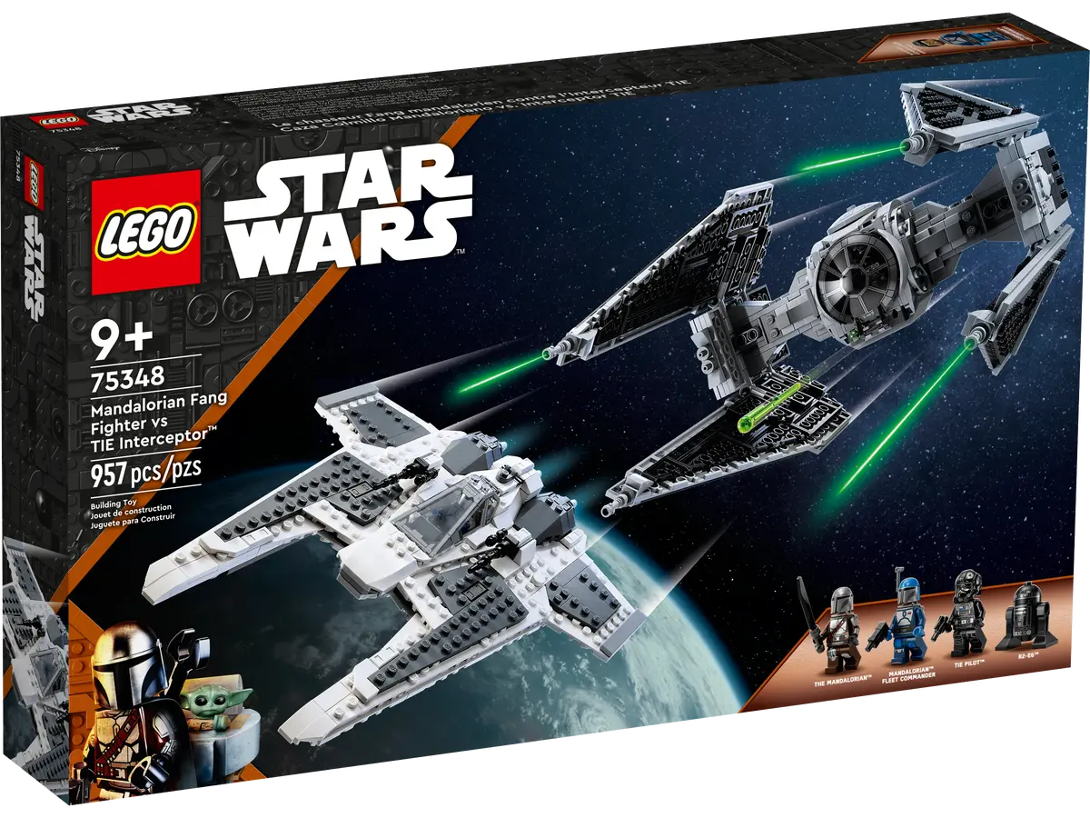 Merchandising Star Wars: Lego 75348 - Fang Fighter Mandaloriano Vs Tie Intercept