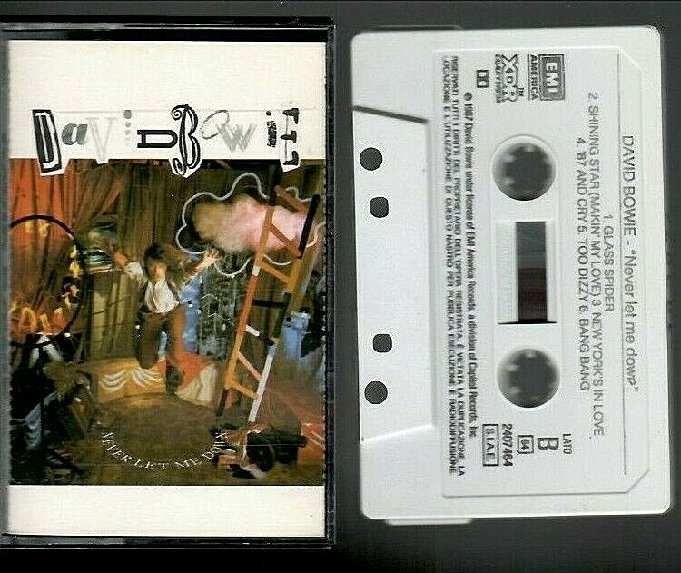 David Bowie – Never Let Me Down - Musicassette Cassette Tape MC New Not Sealed