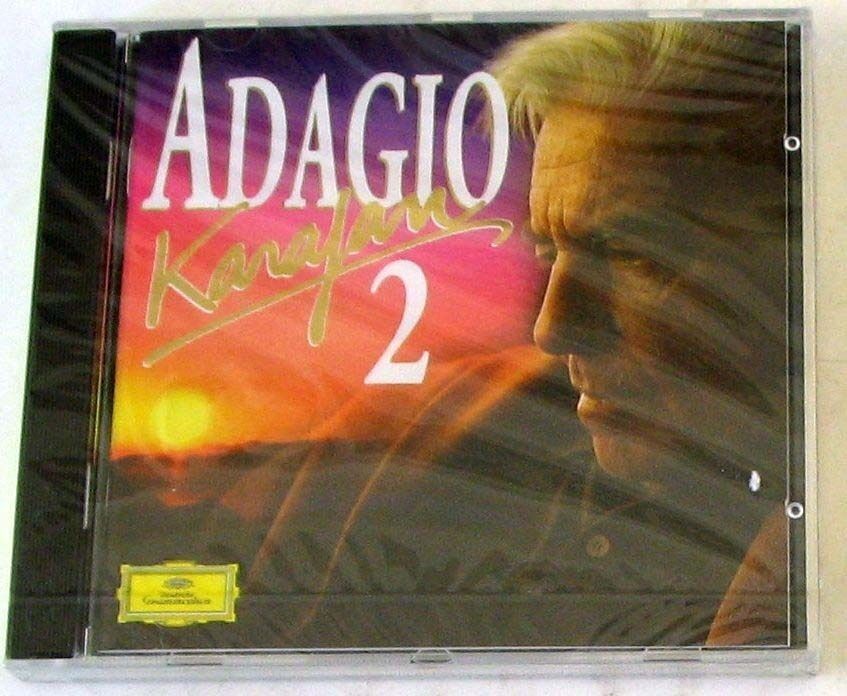 ADAGIO KARAJAN 2 - CD Sealed Grieg Gluck Respighi Sibelius Borwitzky Vivaldi