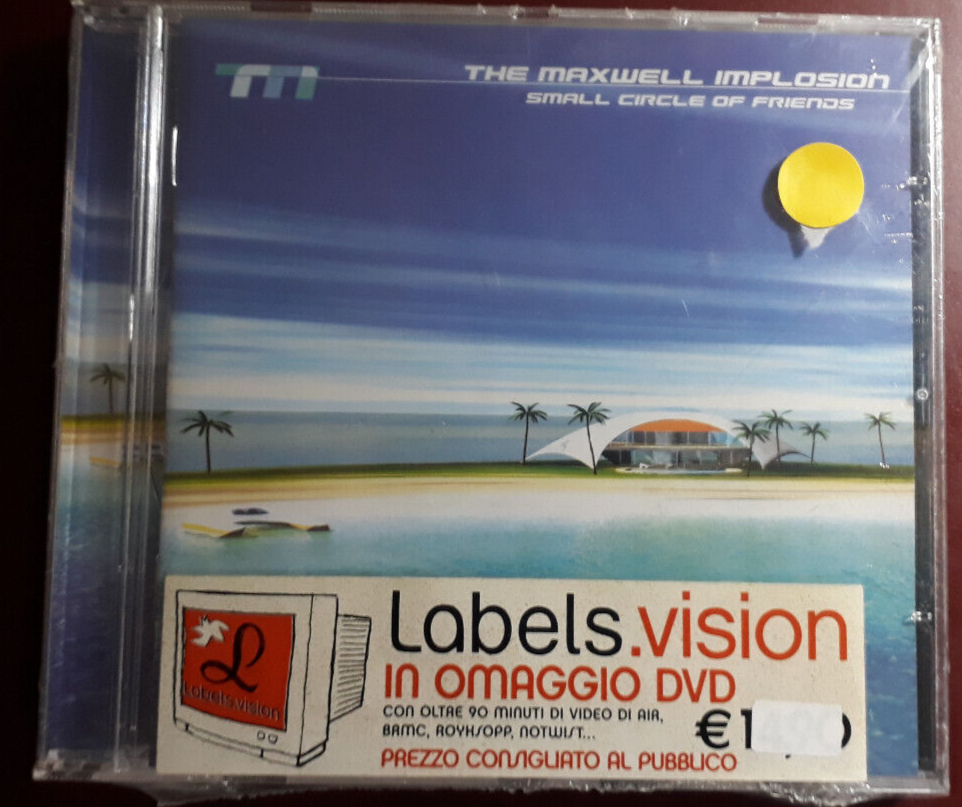 MAXWELL IMPLOSION : SMALL CIRCLE OF FRIENDS* CD +DVD PROMO NEW SEALED SIGILLATO