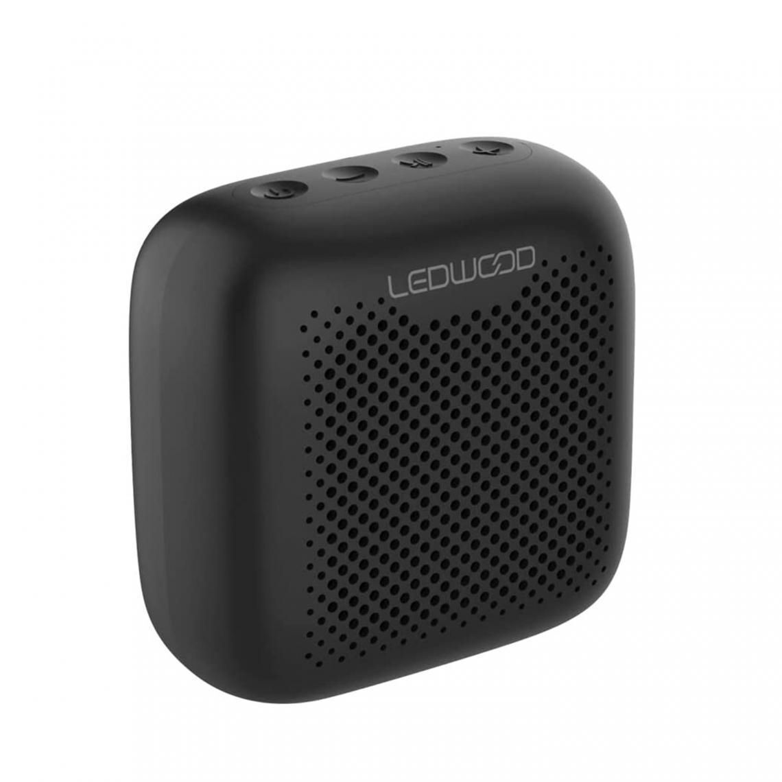 Audio & Hi-Fi Ledwood: Round300 Record Player Bluetooth In/Out Speakers Black
