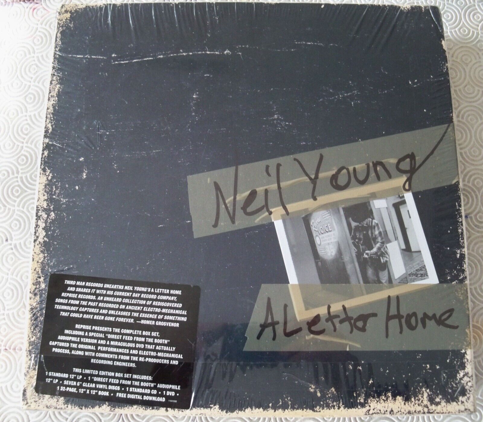 NEIL YOUNG "A LETTER HOME" LTD DELUXE BOX SET 2LP+7 SINGLES 6"+CD+DVD AUDIOPHILE