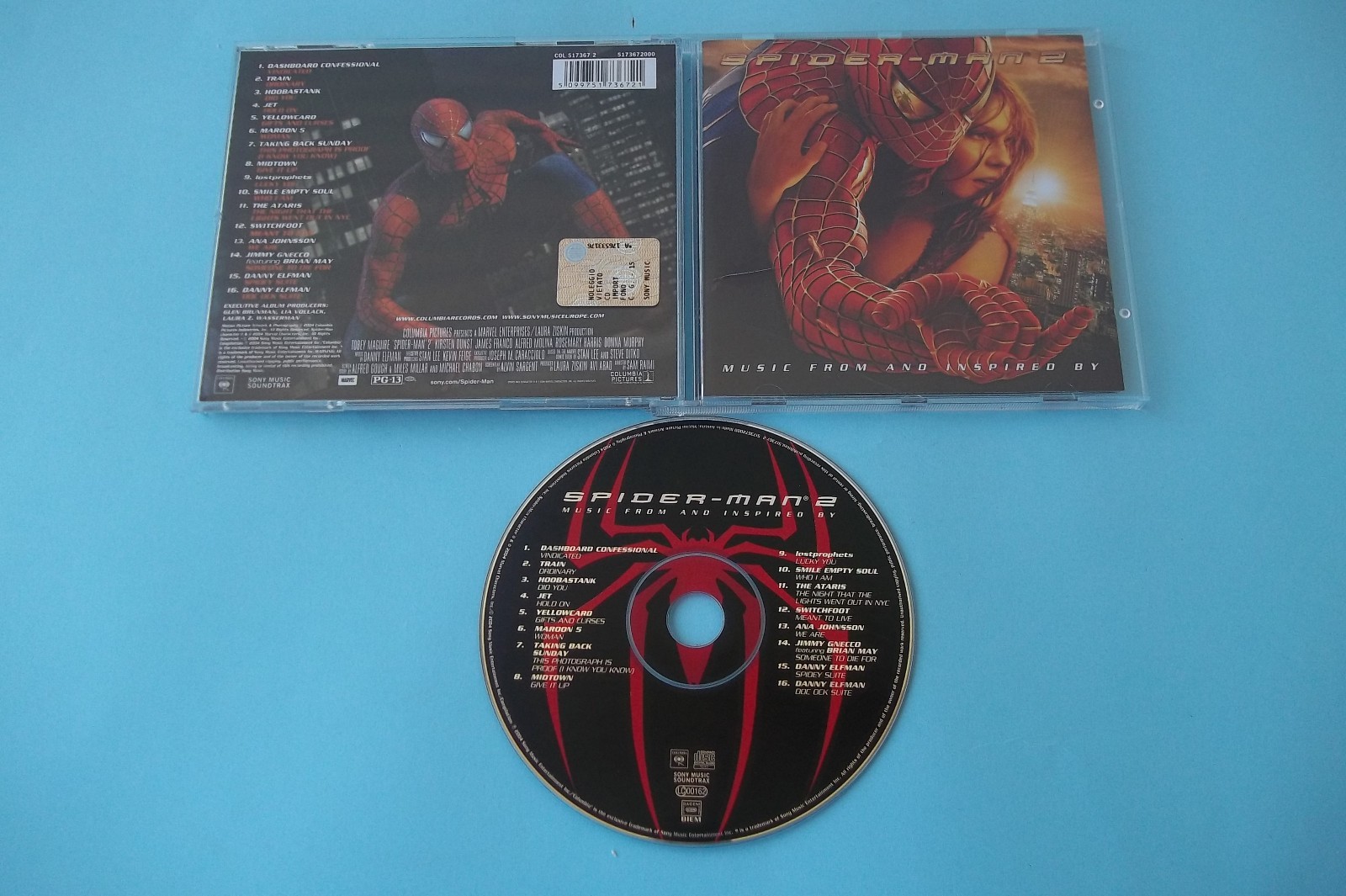 SPIDER MAN 2 OST COLONNA SONORA CD SONY MUSIC NUOVO NON SIGILLATO