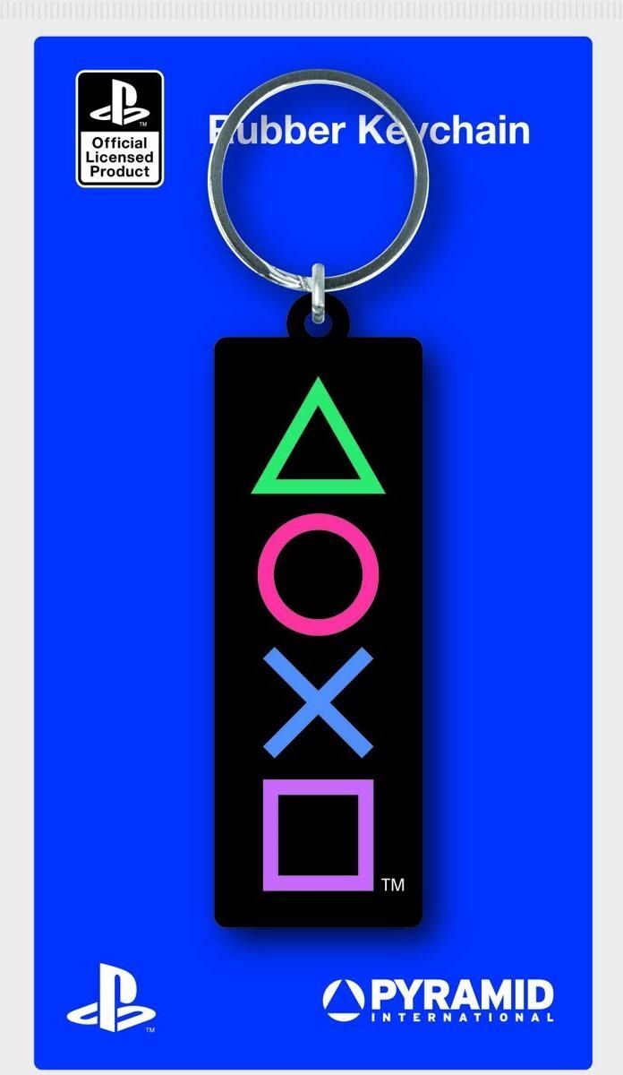 Merchandising Playstation: Pyramid - Shapes (Rubber Keychain / Portachiavi Gomma