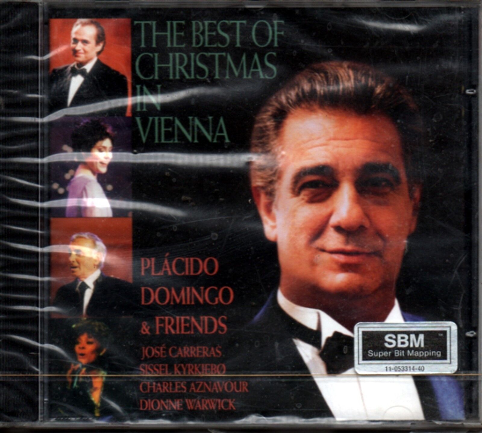 DOMINGO CARRERAS KIRKJEBO WARWICK THE BEST CHRISTMAS IN VIENNA CD SEALED 1996