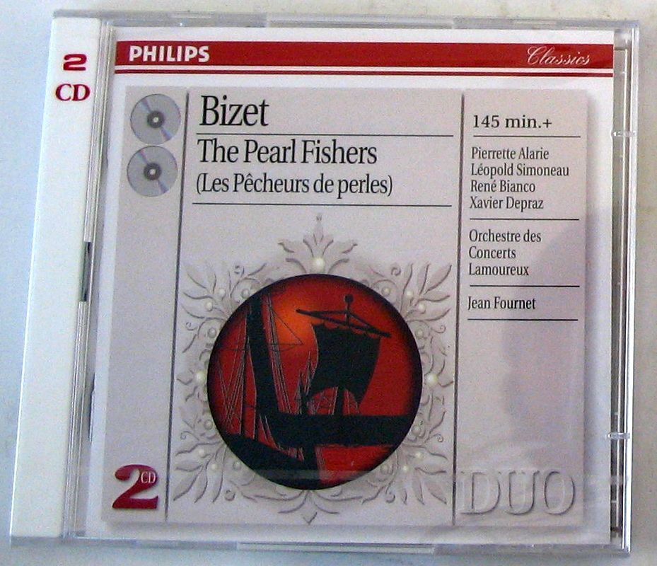 Bizet THE PEARL FISCHERS - I PESCATORI DI PERLE ALARIE / SIMONEAU - FOURNET 2 CD