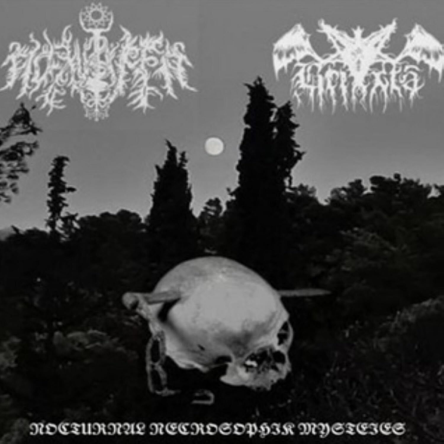 Noxulifer/Brixxta Nocturnal Necrosophik Mysteries (CD) (PRESALE 10/01/2025)