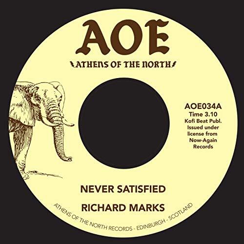 Richard Marks Never Satisfied 7 Inch Vinyl AOE034 Nuovo