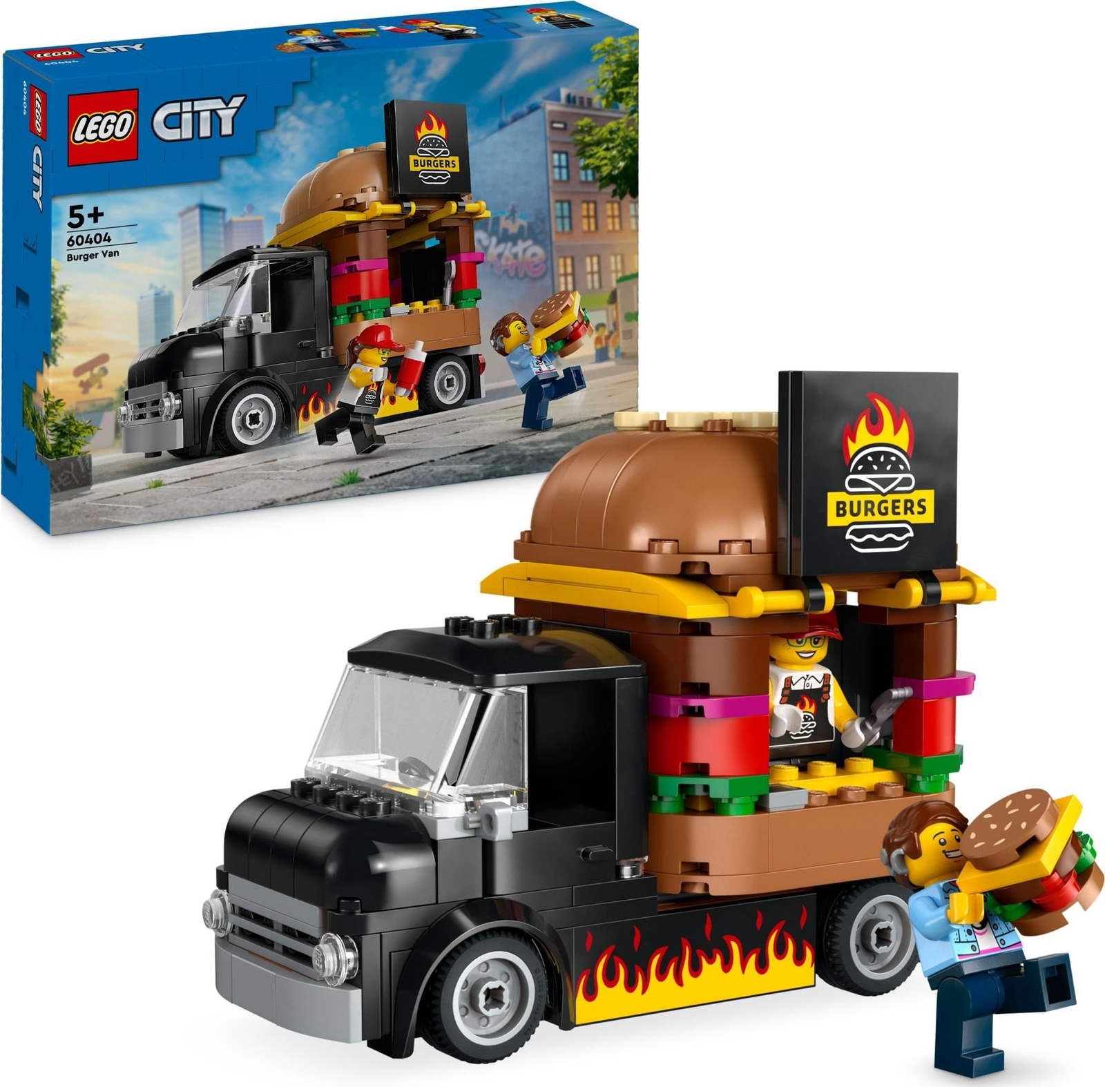 Merchandising Lego: 60404 - City Great Vehicles - Furgone Degli Hamburger