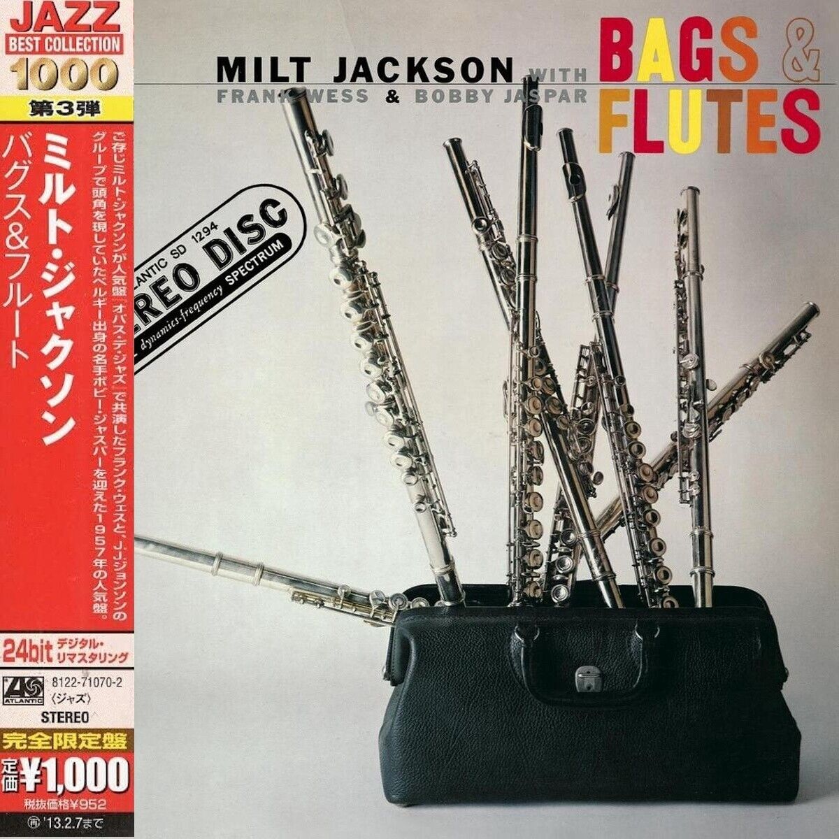 Milt Jackson – Bags & Flutes (CD, Album, Remastered, Japan 24 Bit)