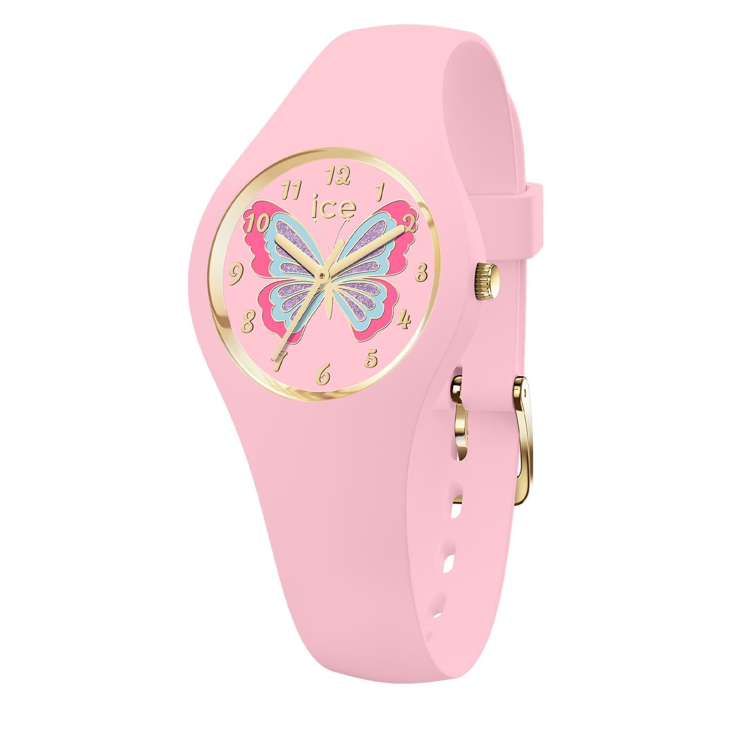 ICE-WATCH - ICE Fantasia Butterfly Rosy - Girl's Wristwatch with Plastic Strap S
