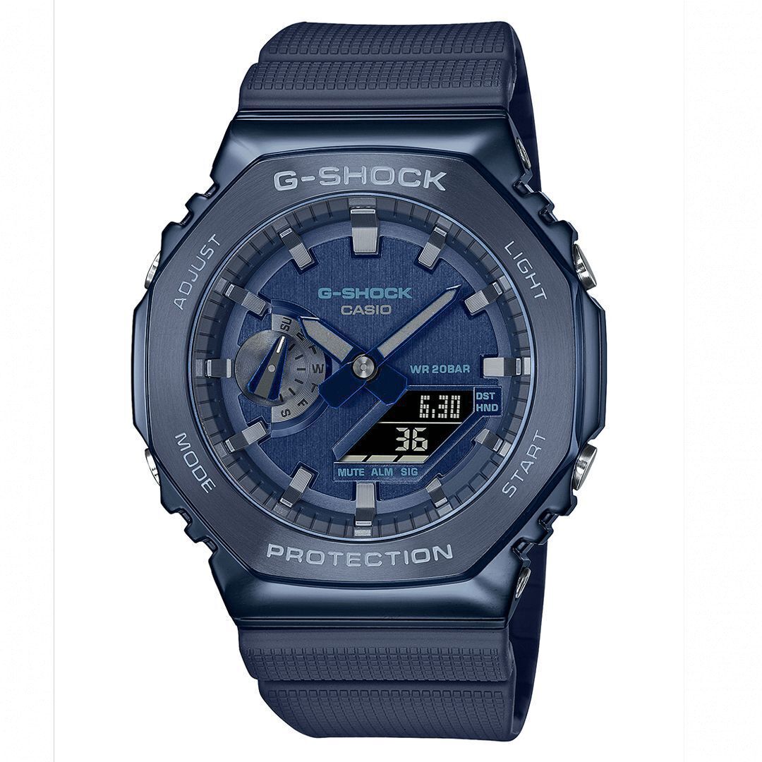 Orologio G-Shock GM-2100N-2AER acciaio blu carbon guard ultraresistente