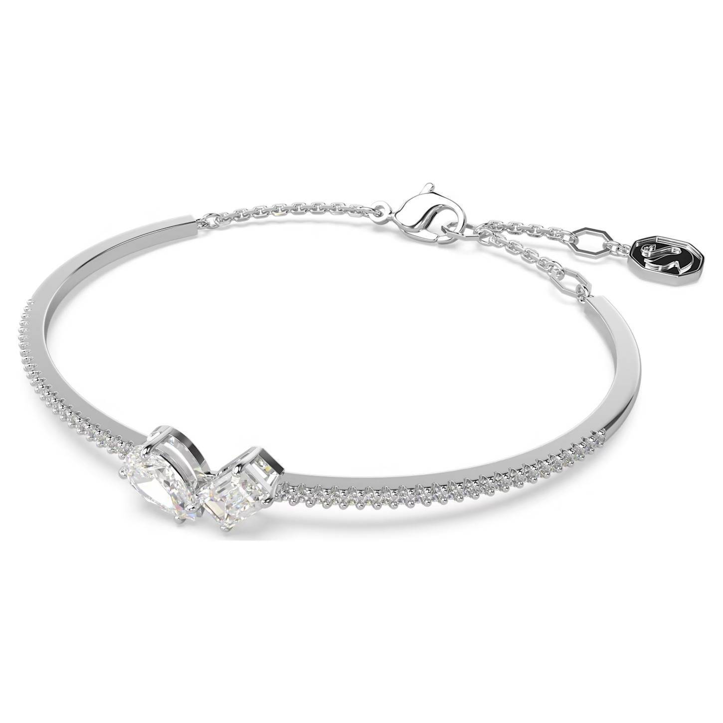 Bracciale Rigido Swarovski Mesmera 5667253 Bracelet Cristalli Rodio Donna