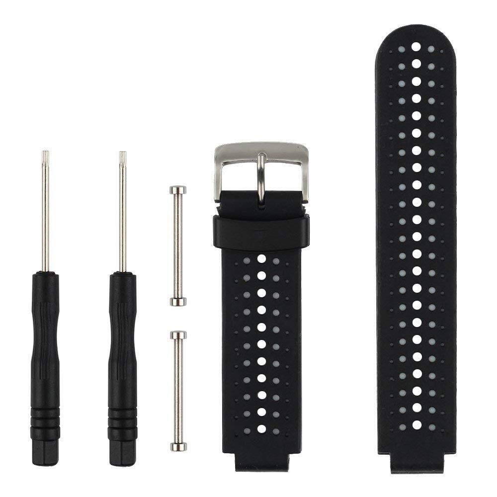 Fit-power Cinturino di ricambio in morbido silicone per smartwatch Garmin For...