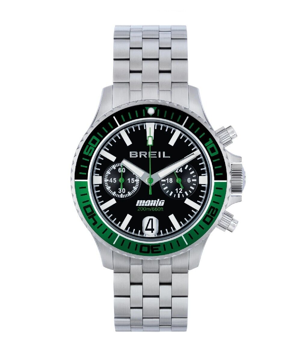 Orologio SILVER GREEN MANTA P.R.O. TW2014 Breil Uomo
