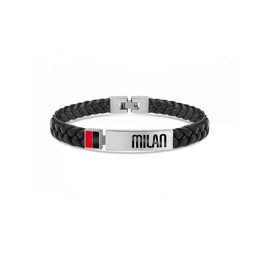 Bracciale Ufficiale A.C. Milan Unisex B-MB010ULN Rivenditore Autorizzato