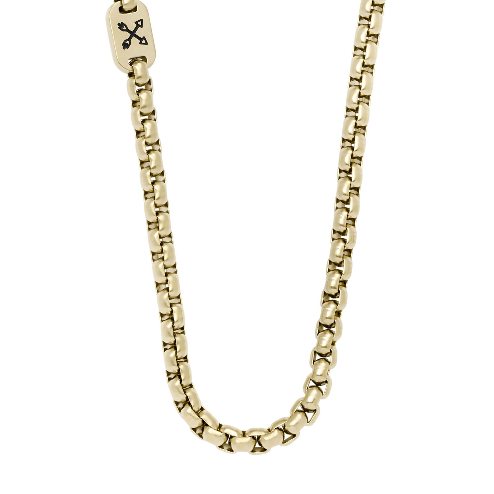 Collana Uomo FOSSIL ADVENTURER JF04337710 Acciaio Inossidabile Gold Dorato
