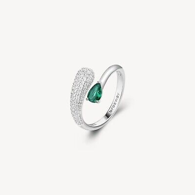 ANELLO DA DONNA BROSWAY FANCY IN ARGENTO 925 E ZIRCONI FLG124C LIFE GREEN N.16