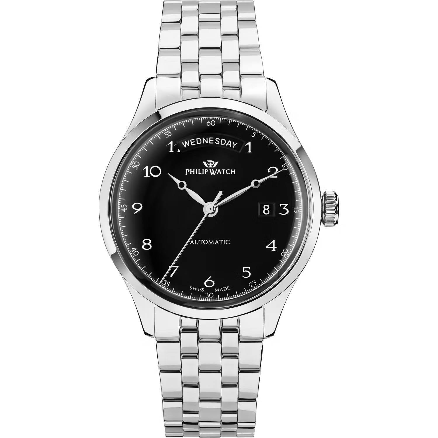 Orologio Philip Watch Museum R8223225002 Watch Acciaio Numeri Uomo 40mm Nero