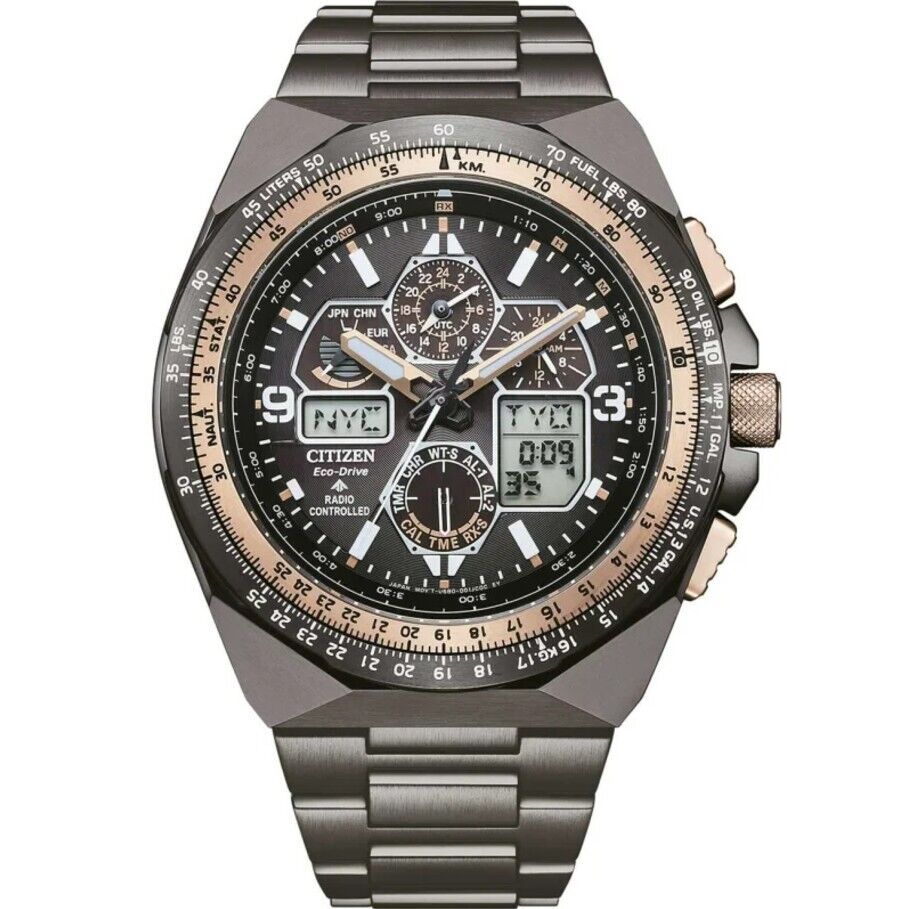JY8146-54E Orologio Cronografo Da Uomo Citizen Radiocontrollato Air