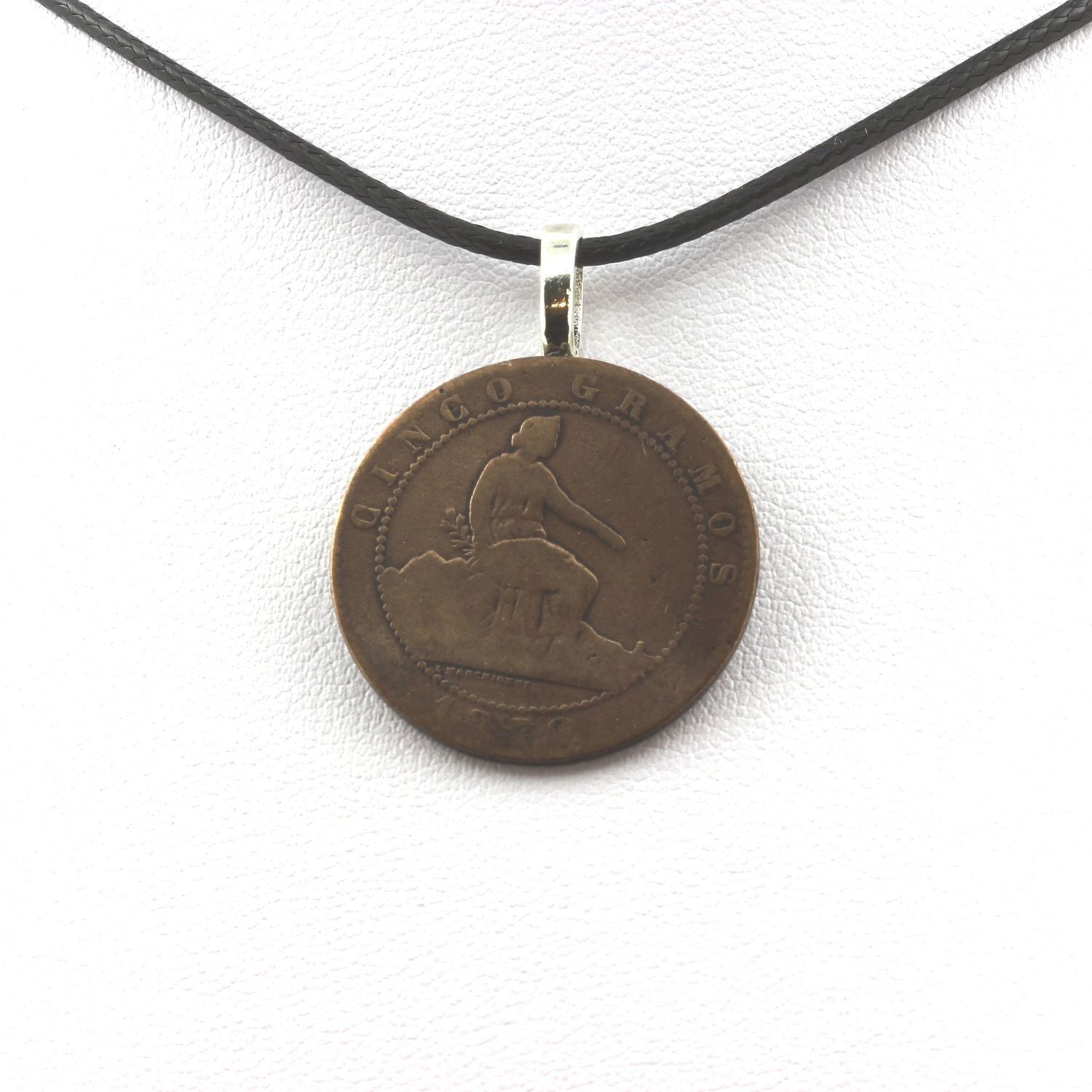 Collezione Di Minerali. Collana Moneta Spagnola 5 CENTIMOS Governo P