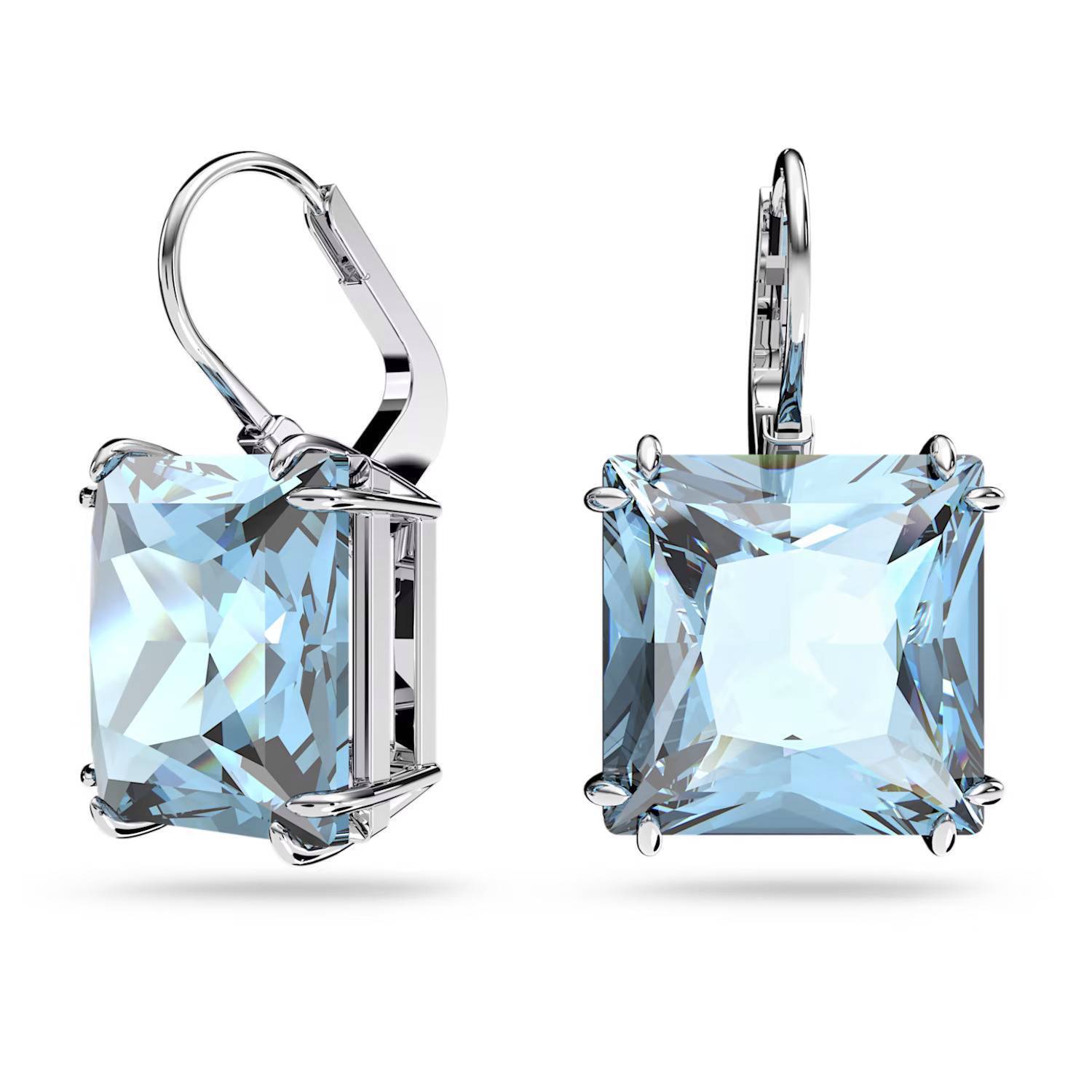Orecchini Swarovski Pendenti Millennia 5619472 Earrings Monachella Azzurro Rodio