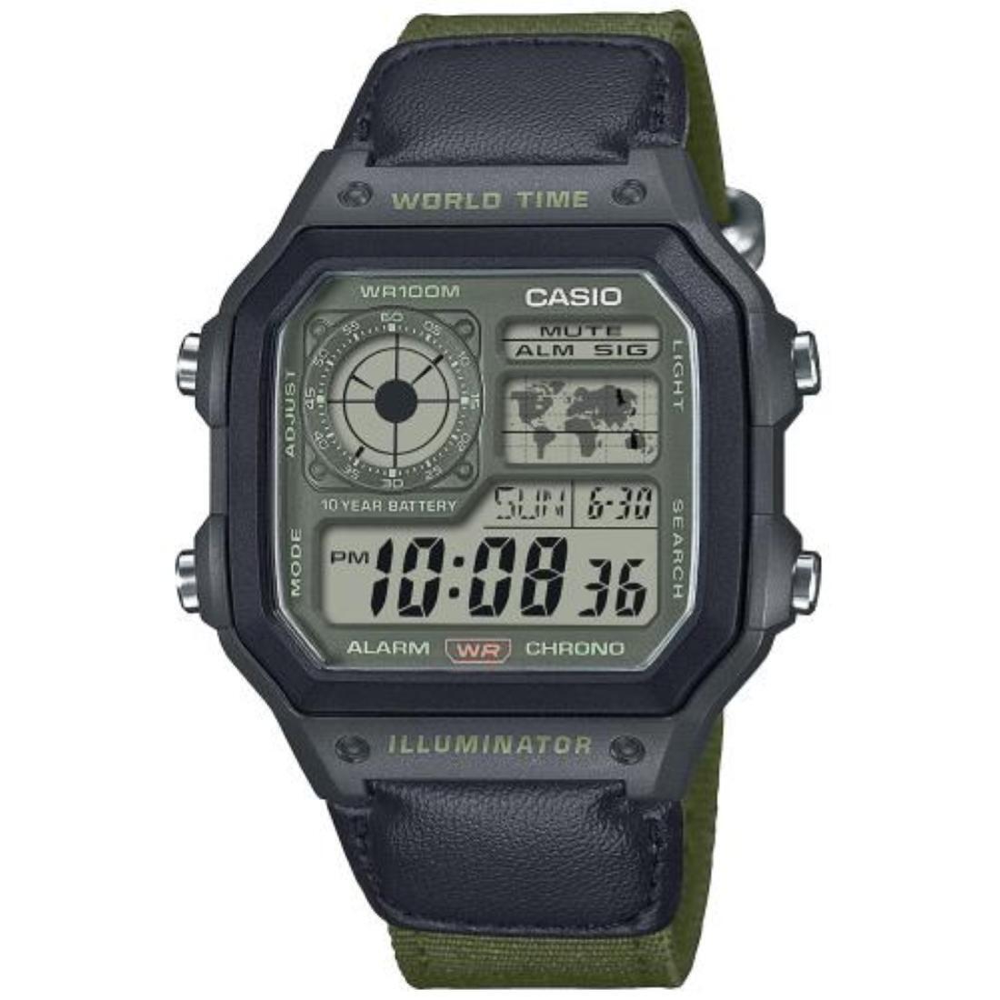 OROLOGIO CASIO COLLECTION AE-1200WHUB-3AVEF BATTERIA ANNI 10