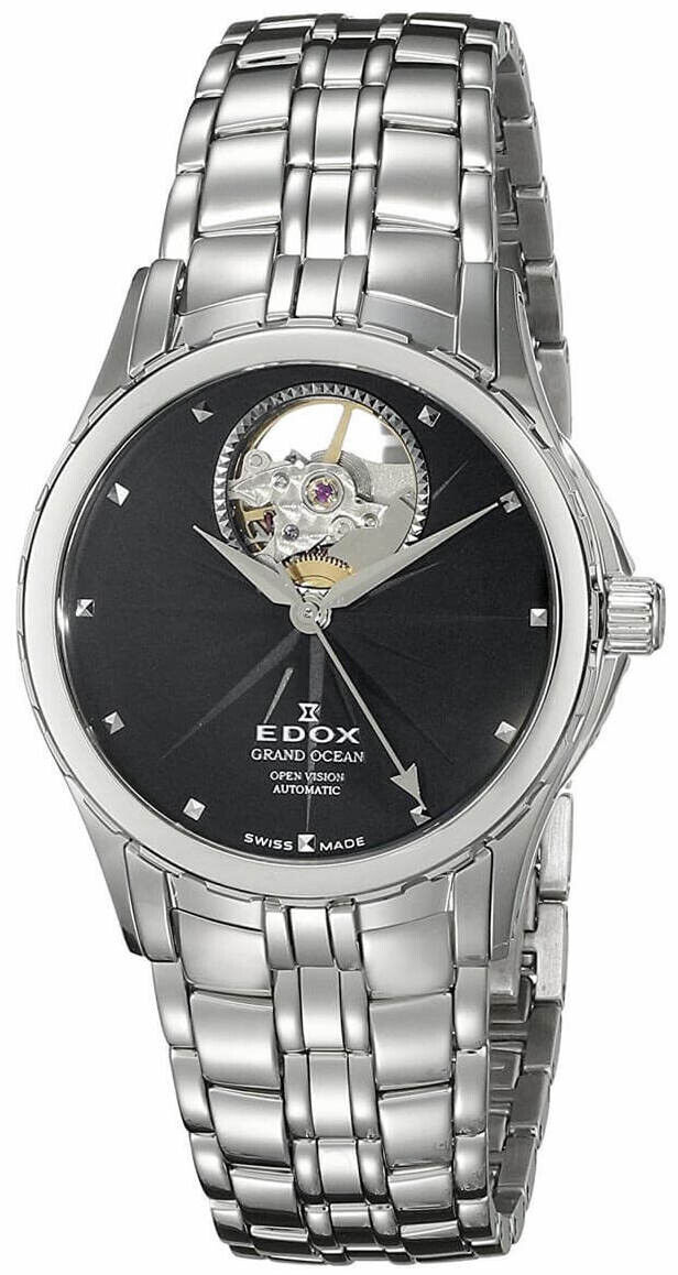 EDOX Grand Ocean Open Heart 85013-3-NIN Orologio Donna Meccanico