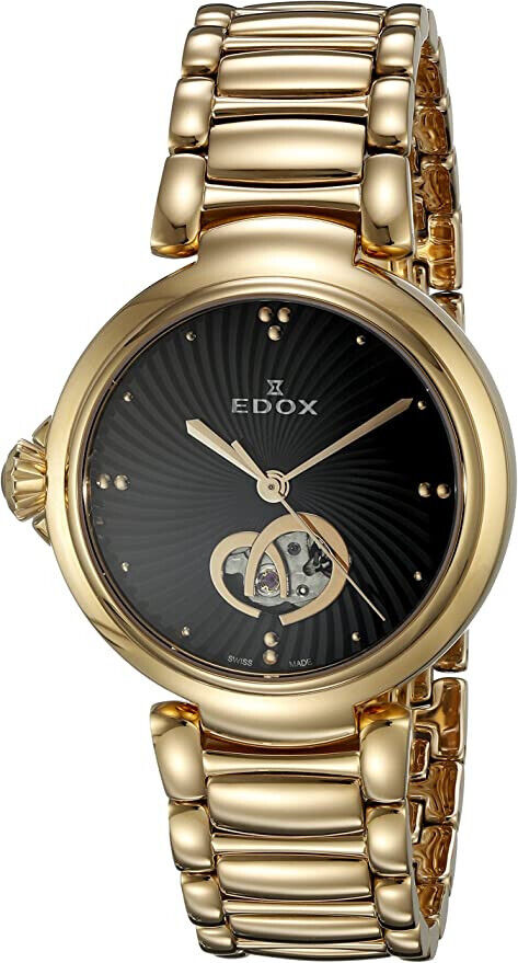 EDOX LaPassion Open Heart 85025-37RM-NIR Orologio Donna Meccanico