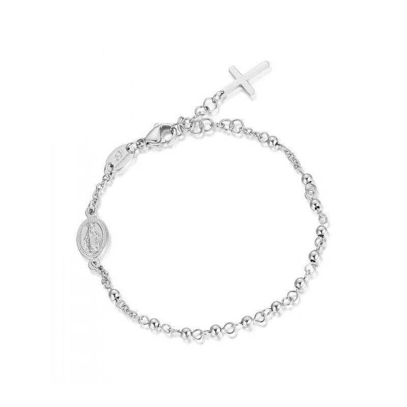 Bracciale Del Rosario Unisex Luca Barra BK1711 In Acciaio