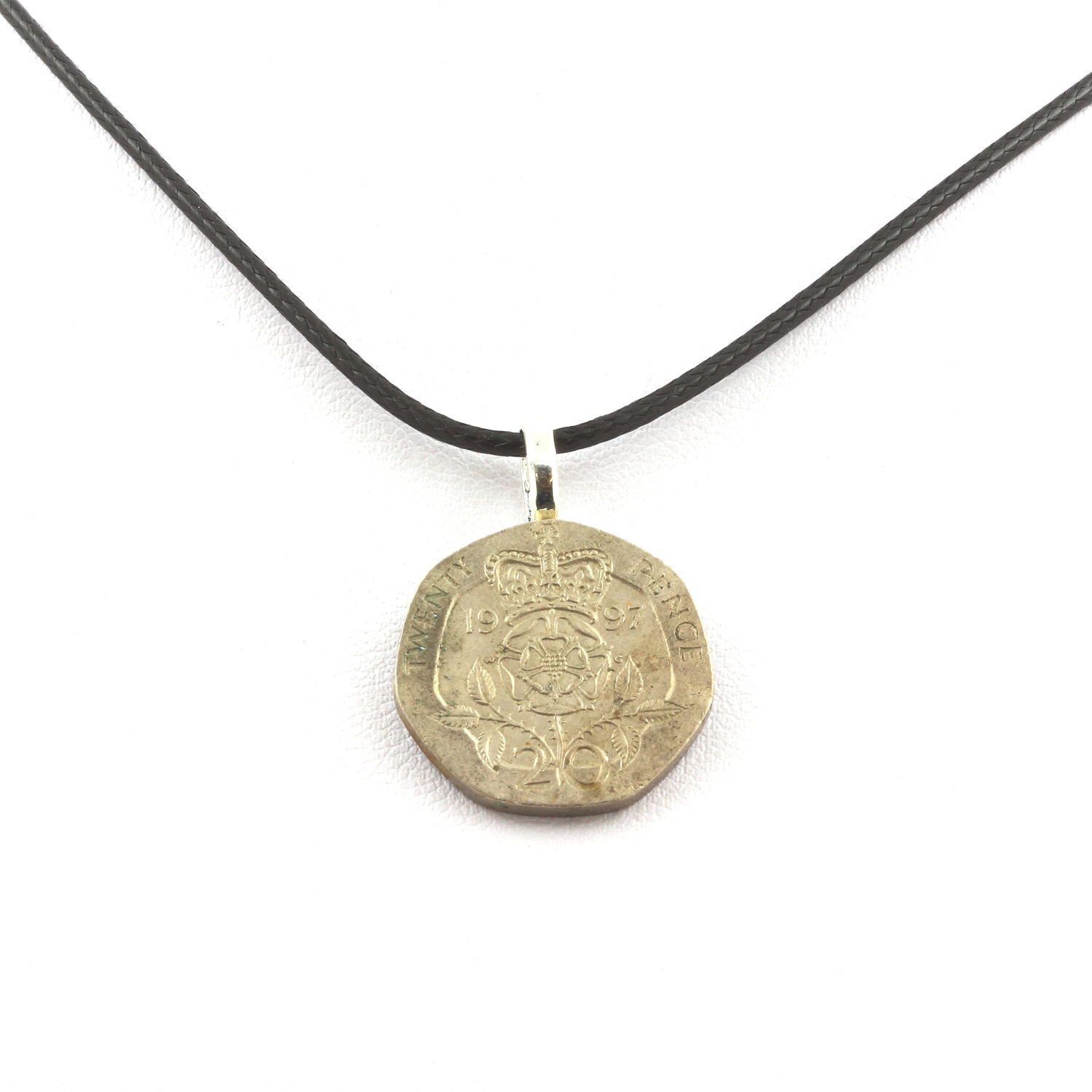 Minerali Collezione. Collana Moneta Regno Unito 20 Pence Elizabeth II