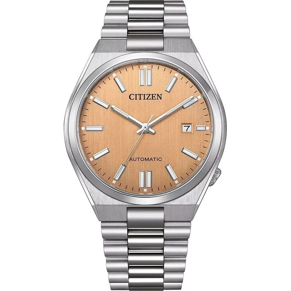 Orologio analogico da uomo Citizen Silver Tsuyosa NJ0159-86Z design di lusso