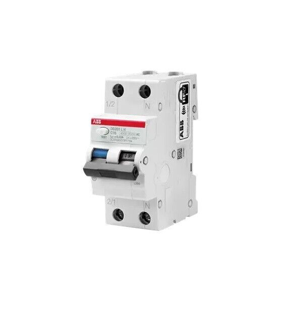 ABB DS201LHC16A30 Interruttore magnetotermico differenziale 4,5KA 1P+N Tipo A C1