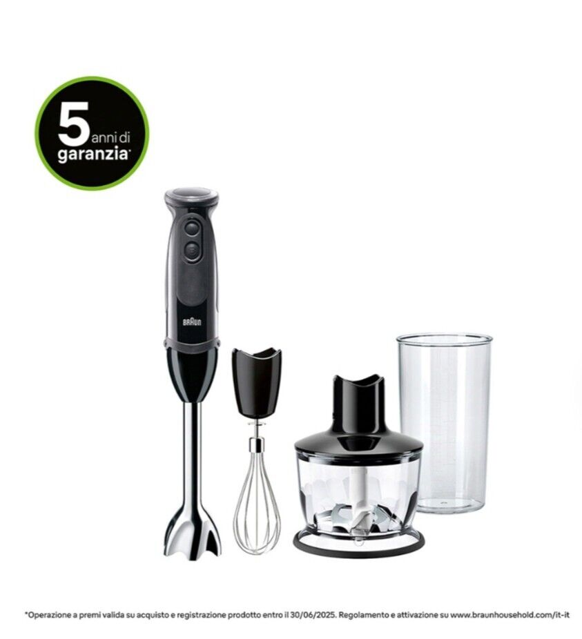 Braun MultiQuick 5 MQ5235BK VARIO Minipimer Frullatore ad immersione Black