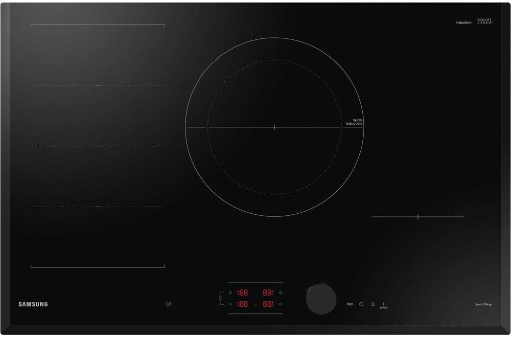SAMSUNG NZ84C6058KK/U1 PIANO COTTURA A INDUZIONE SLIM FIT 80 CM VETRO NERO