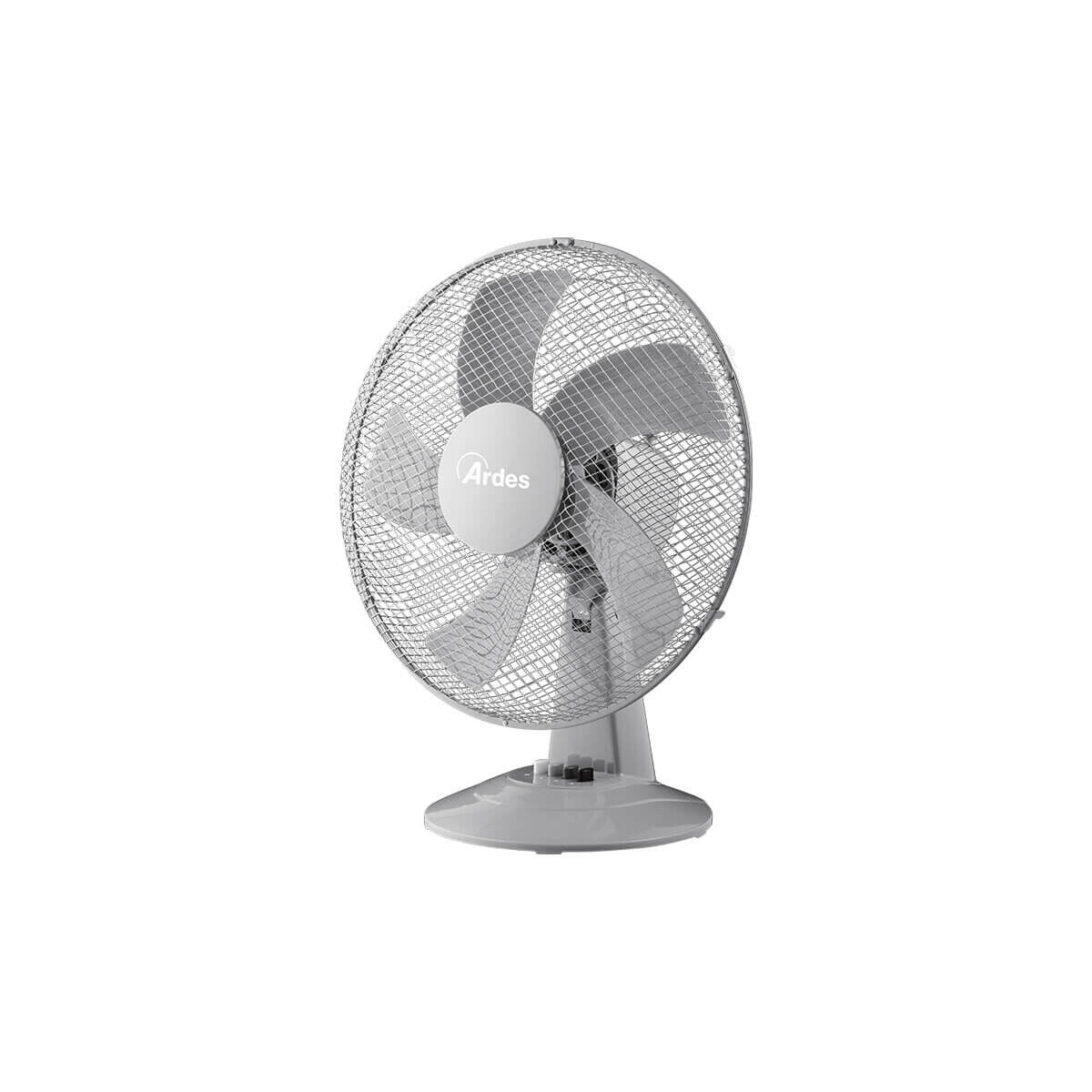 Ardes Ventilatore da Tavolo ø 40 cm Auto Oscillante 5 Pale  Grigio AR5ST40G