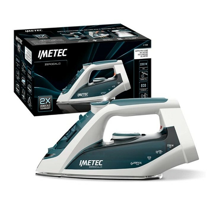Imetec ZeroCalc Z1 2500 Ferro da Stiro Tecnologia Anticalcare Piastra Inox 2200W