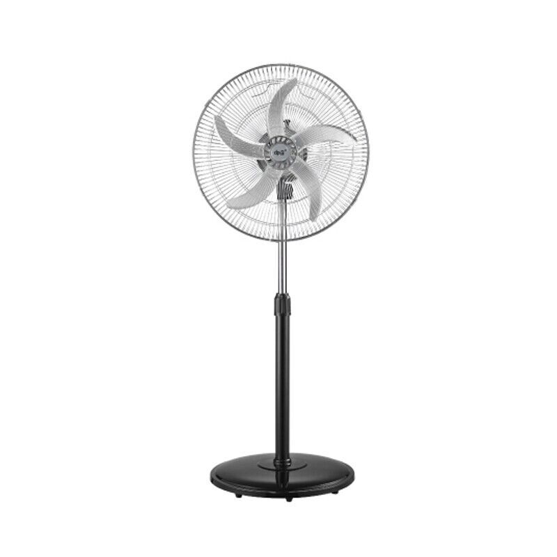 DPM Ventilatore a Piantana 5 Pale 45 cm 3 Velocità Argento e Nero FS460 Levante