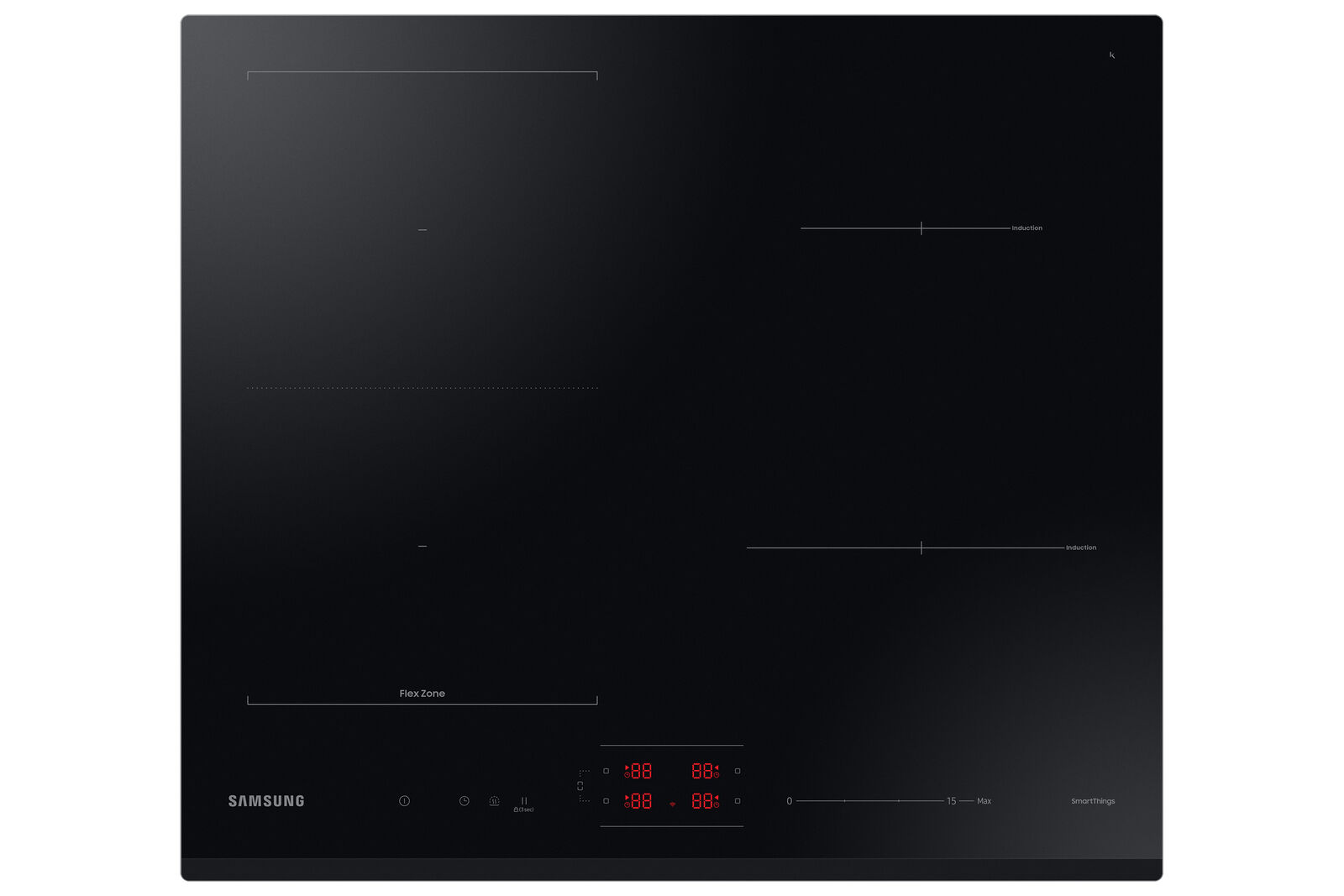 Piano a Induzione Slim Fit Samsung 60cm NZ64B5046GK Flex Zone Wi-Fi