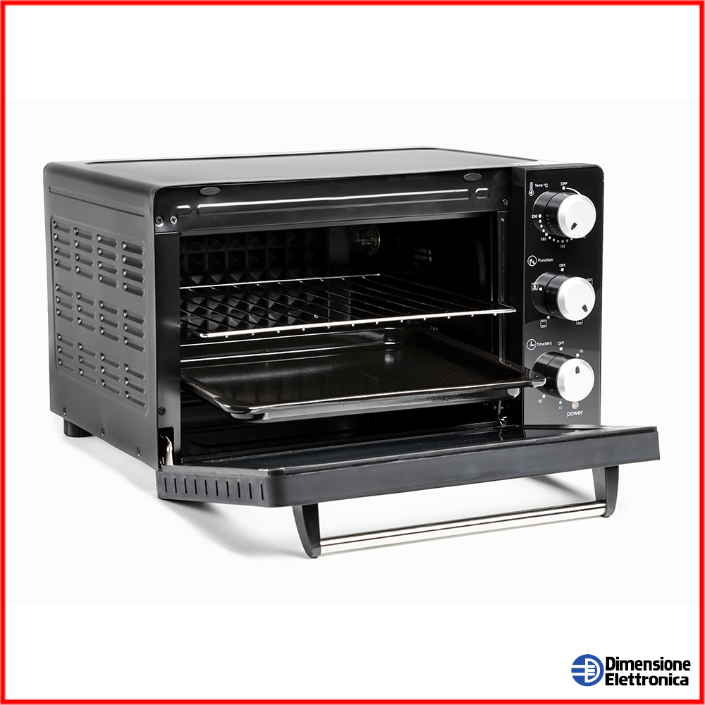Fornetto Elettrico Ventilato Forno Pizza Cottura Enjoy 31 Litri Family Timer 230