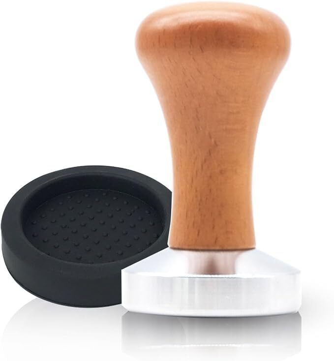 Tamper di caffè AMJKEJI Tamper per caffè 50mm Espresso caffè Tamper in Acciai...