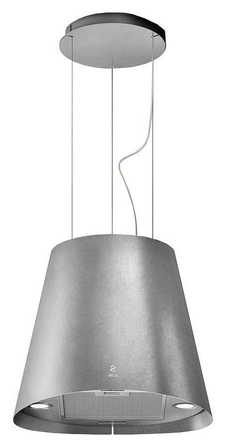 ELICA JUNO URBAN ZINC/F/50 CAPPA A ISOLA FILTRANTE 50CM 620 m/h CLASSE A